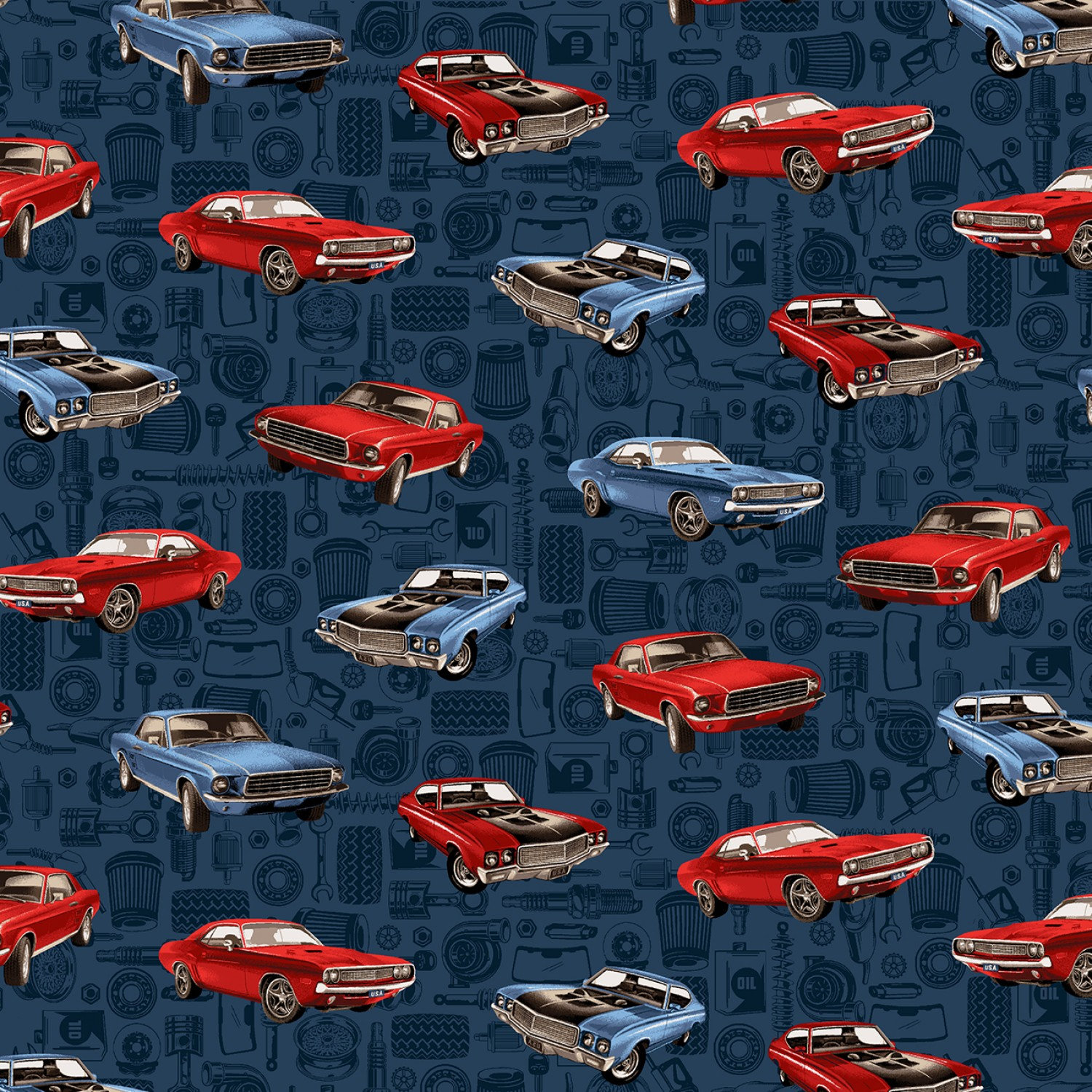 Blue Gridlock Cotton Fabric by the Yard or Select Length 52956-5 American Muscle Windham Blue Gridlock Cotton Fabric by the Yard or Select Length 52956-5 American Muscle Windham