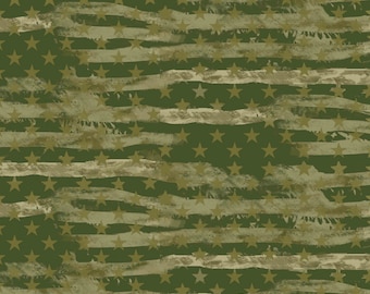 Military Fabric / Camo Flag Sage Military Fabric / Sykel Military Quilt Fabric / Army Dog Tags By The Yard and  Fat Quarters