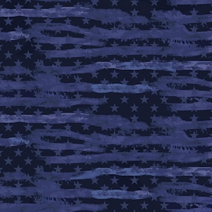 Navy Military Fabric / Navy  Camo Flag Allover Fabric Sykel Military / Navy Quilt Fabric / Navy Military Fabric By The Yard and Fat Quarters
