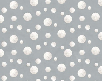 Golf Fabric / Golf Balls on Gray Fabric / Golf Days Fabric Collection from Riley Blake/ Fat Quarters, Yardage / Golf material by the yard