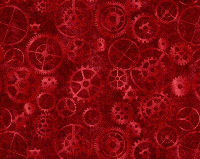 Locomotion Train Gears Fabric by Dan Morris for QT Fabrics, Train Track ...