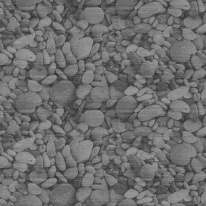 Grey Pebbles Fabric / Land I Love Collection from Benartex /Floral  Blender Fabric Yardage and Fat Quarters