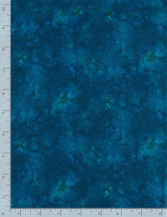 Solidish Azure Blue Tonal Blender Fabric / Timeless Treasures Deep