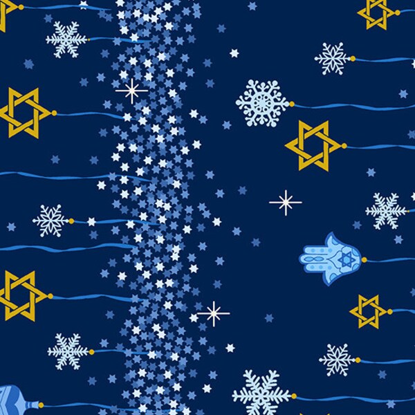 Hanukkah fabric by the yard