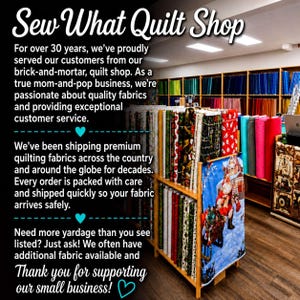 A little about Sew What Quilt Shop