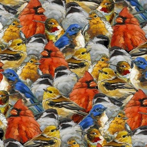 Packed Birds Joyful Garden Joyful Garden by QT Fabrics, in Floral & Landscapes Yardage and Fat Quarters