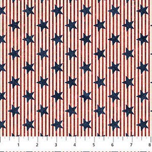 Patriotic Stars and Red Stripes Fabric, Stars and Stripes by Northcott / Red White & Blue Material Fabric By The Yard, Yardage, Fat Quarters