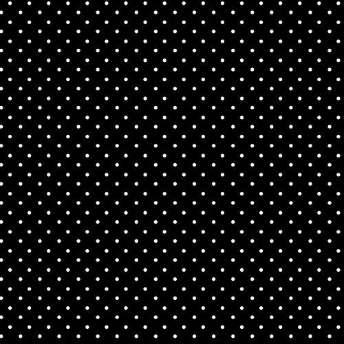 White Polka Dots on Black Fabric, Priscilla's Polka Dots by Henry Glass in Cotton Tonals Blender ColorWall Support Essential Basics