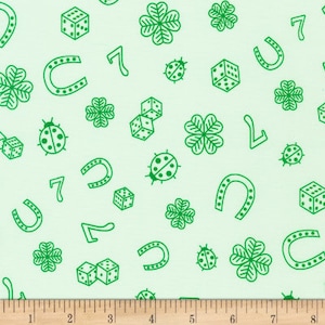 St. Patrick&#39;s Day Stoff von Kaufman / St Patrick&#39;s Day Stoff von Kaufman / Fat Quarters, Meterware