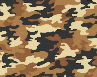 Tessuto mimetico / Tessuto mimetico color cachi / Tessuto militare Robert Kaufman Jungle / Tessuto mimetico tagliato su misura