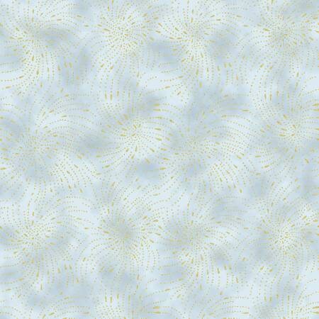 Home Sweet Home Dusty Blue Texture w/Gold Metallic Fabric by the Yard , Hoffman Fabric Yardage & Fat Quarters