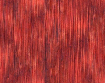 Red Barnwood Woodgrain Blender Fabric / Hometown by P&B Textiles / Farmhouse Fabric Yardage, By The Yard, Fat Quarters Available