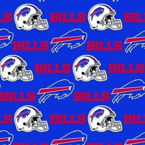 10x58&quot; Remnant NFL Buffalo Bills Fabric / Licensed NFL Fabric