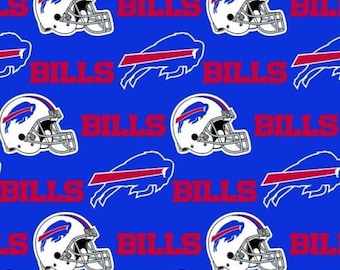 NFL Buffalo Bills Fabric / Licensed NFL Fabric from Fabric Traditions / Football Fabric by the yard