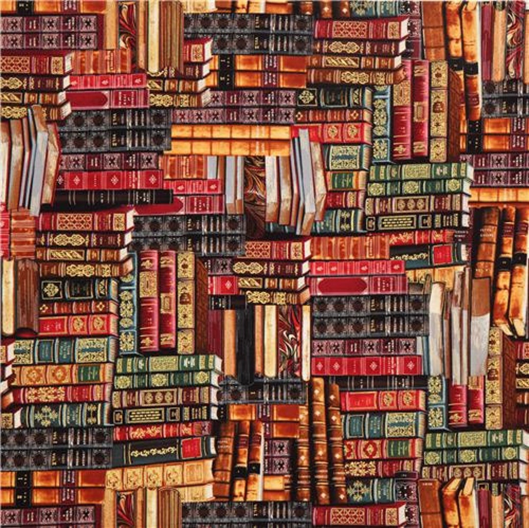 Library Books Fabric / Harry Potter Fabric / Timeless Treasures Cm8214 ...