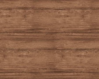 Washed Wood Nutmeg Fabric / Landscape Fabric / Contempo Fabrics woodgrain Fabric by the yard  & Fat Quarter Fabric