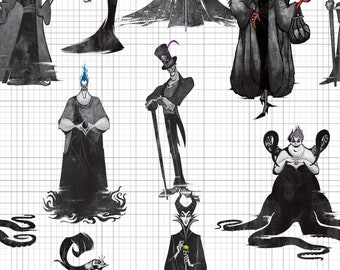 Disney Villains - Disney Villain Shadows Maleficent Fabric by the yard by Springs Creative Fabric Yardage & Fat Quarters