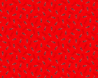 Coca-Cola bottles on Red Fabric Licensed by Northcott, Coke Drinks & Food Fabric / Yardage, and Fat Quarters available
