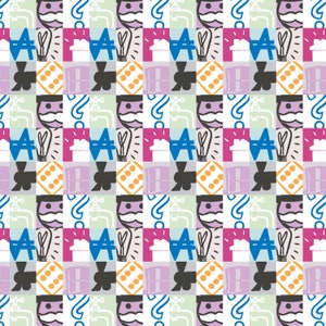Monopoly Icon Crop Hasbro by the yard / Hasbro Game Board / Arcade/ Camelot Board Game Yardage and Fat Quarters Available