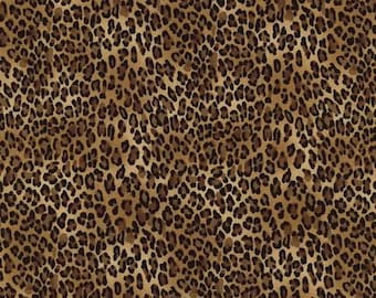 Timeless Treasures Tiny Leopard Print Fabric / Leopard Print Fabric / Timeless Treasures c2722 / Fat Quarter and Yardage