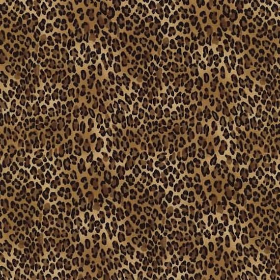 Timeless Treasures Tiny Leopard Print Fabric Leopard Print