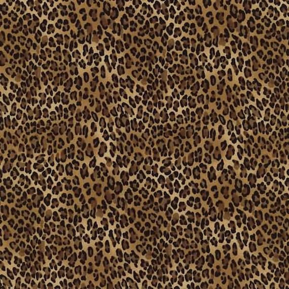 Timeless Treasures Tiny Print Fabric / Leopard Print - Etsy