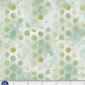 Groene en beige stippen Nature Story Fabric van P&B Fabrics Katoentinten Blender ColorWall Support Essential Basics Yardage, Fat Quarters