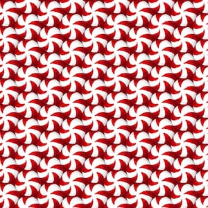 Christmas Fabric, Peppermint Candy Overall Peppermints Furry and Bright Fabric by Studio E Fabrics Yardage & Fat Quarters