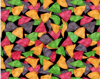 Mexican Fabric / Tortilla Chips Fabric by the yard / Food Fabric / Order Up Collection by QT Fabrics Yardage and Fat Quarters