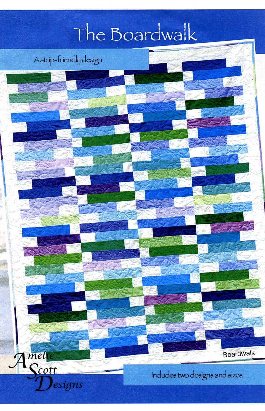 Boardwalk Quilt Pattern / Quilt Pattern in 2 Sizes and Designs Etsy