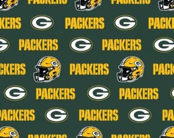 NFL Green Bay Packers-stof / Officieel gelicentieerde NFL-stof van Fabric Traditions, 147 cm breed / Voetbalstof op maat gesneden