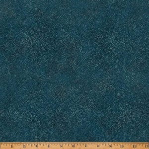 Denim Bubbles Dots Blue Blender Fabric / Twenty Four Seven from Hoffman Fabrics Basic Essentials Fabric Yardage & Fat Quarters