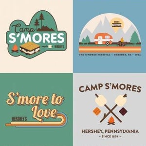 Camp S&#39;mores 36&quot; Panel by Riley Blake Designs / Make it yourself Camping Panel / Cotton Fabric Panel
