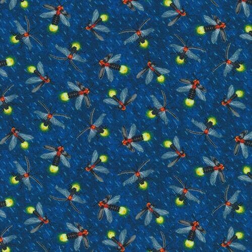Lightning Bug Fabric by the Yard / Frolicking Fields Etsy