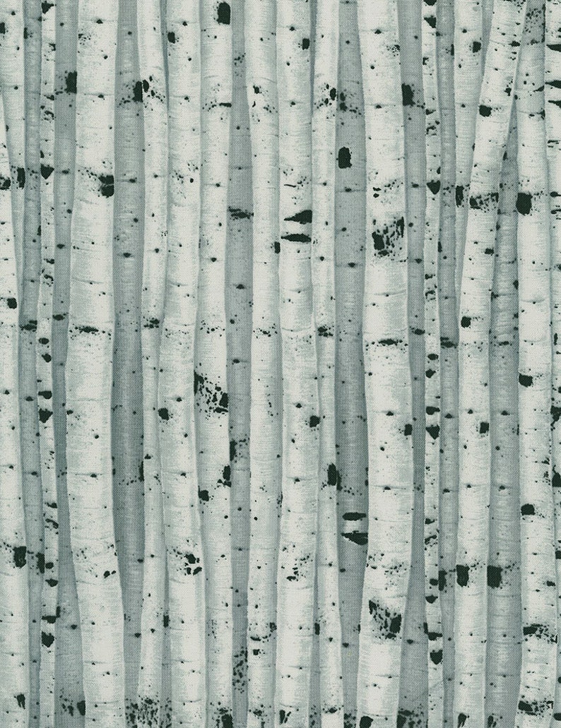 Birch Tree Fabric / Birch Wood Fabric by the yard / c7410 Etsy