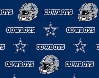 NFL Dallas Cowboy Fabric / Licensed NFL Cotton Fabric from Fabric Traditions 58" Wide / Football Fabric by the yard