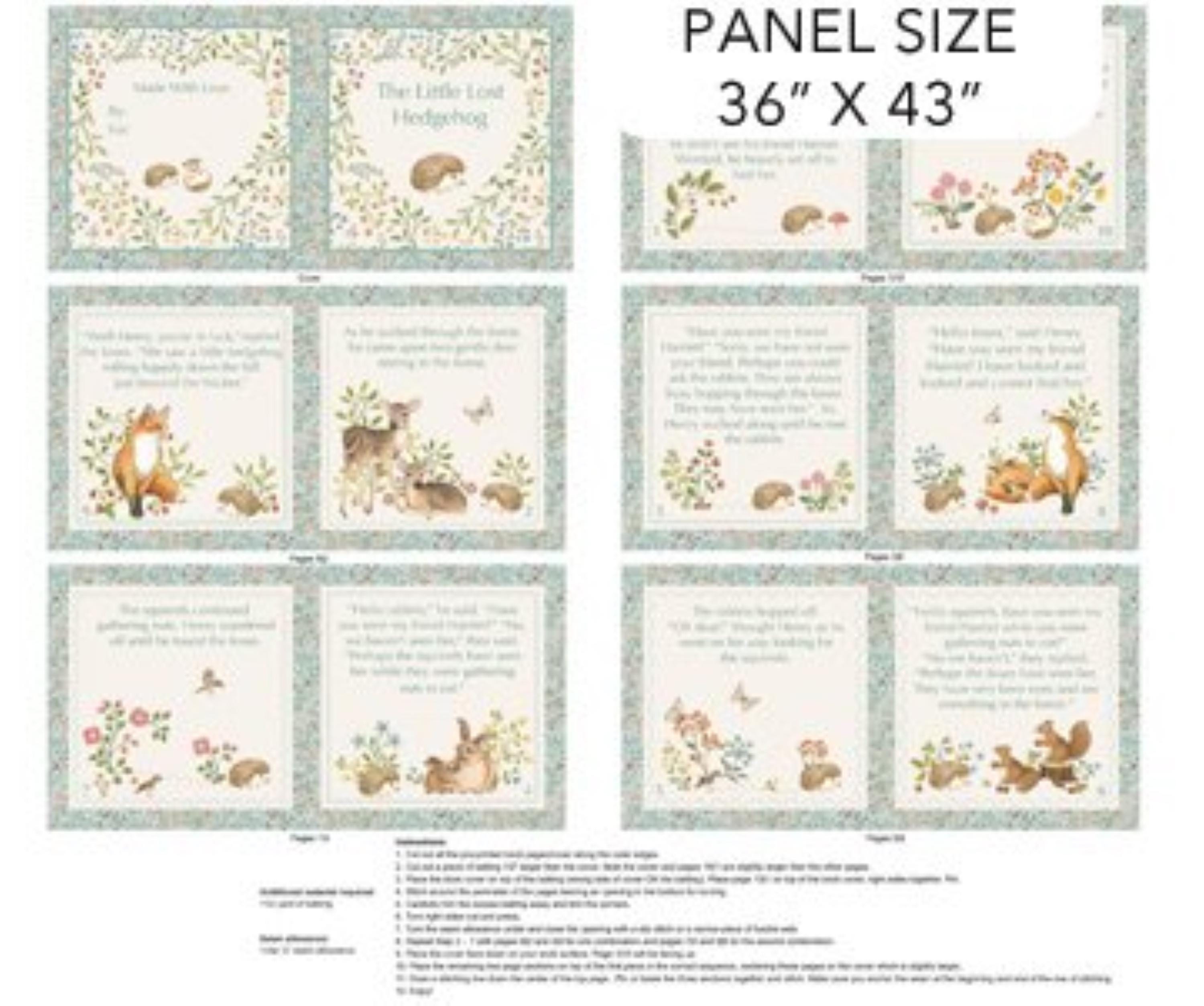 The Little Lost Hedgehog Cloth Book 36