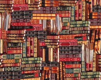 Library Books Fabric by Timeless Treasures cm8214 / Fabric By The Yard & Fat Quarters