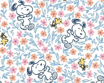 Peanuts Fabric / Peanuts Snoopy and Woodstock, Licensed by Springs Creative / Yardage and Fat Quarters Charlie Brown
