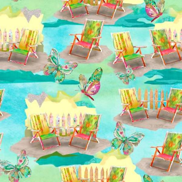 Beach Chair Fabric Etsy