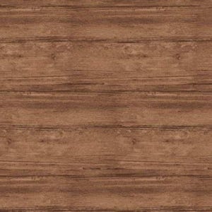 May include: A medium brown wood grain pattern featuring horizontal planks with visible dark brown knots and linear textures. The surface displays a consistent weathered appearance with varying shades of brown throughout the entire composition.
