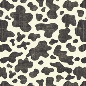 Charcoal Cowskin Fabric Fabric / Hey Cowgirl Country  Collection by QT Fabrics Yardage Western Fabric by the yard & Fat Quarters available