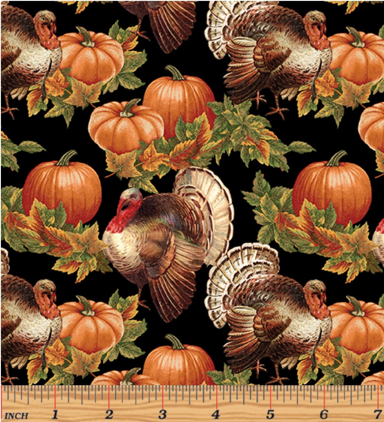 Wild Turkey Fabric by the Yard / Fall Turkey Hunting Autumn Turkey Time  Scenic on Black Fabric / Benartex Thanksgiving Hunting Fabric - Etsy