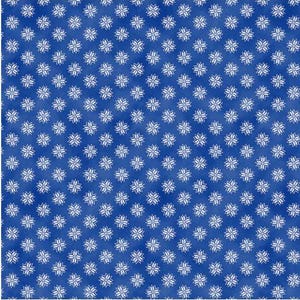 Snowflakes on Blue Fabric Buffalo Football Fabric / What a Catch Holiday Fabric by Paintbrush Studio / Bills Mafia Football Cotton