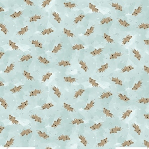 Tessuto pieno di meraviglia con graziose tigri lanciate di Timeless Treasures Fabric / Tessuto per trapunte per bambini in metraggio e quarti di grasso