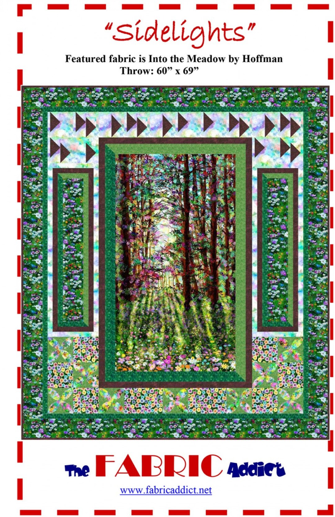 Sidelights Quilt Pattern Fabric Addict Quilt Pattern Etsy