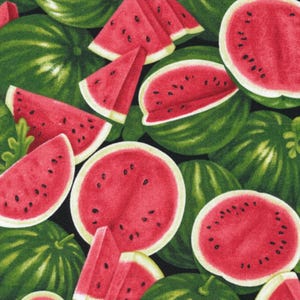 Watermelon Fabric / Watermelon Summer Picnic Fabric / Farmer John&#39;s Garden Party by Paintbrush Studios by the yard and Fat Quarters