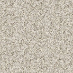 Taupe Napa Swirl Floral Scroll Fabric / Accent on Sunflowers from Benartex / Blender Fabric Yardage and Fat Quarters