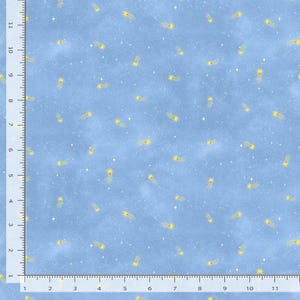 Shooting Stars on Blue, I Love You To The Moon & Back / Owl Always Love You Collection by TT Fabrics Fabric by the Yard and Fat Quarters