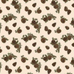 Szyszki na szpachli, tkanina kempingowa Pine Grove cięta na wymiar przez Riley Blake Designs Yardage & Fat Quarters